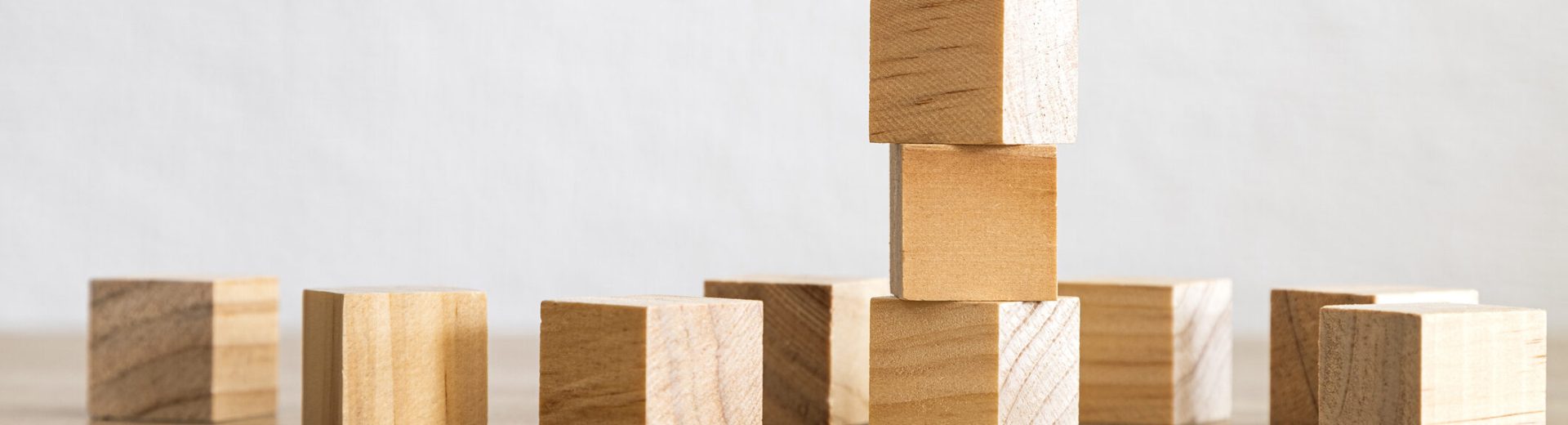 Stack of wooden blocks